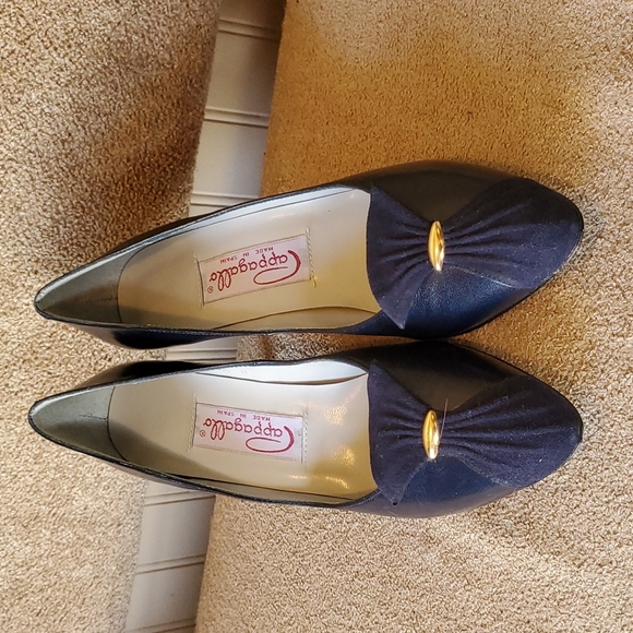 Pappagallo heels navy blue size 7 1/2 narrow - Picture 11 of 11